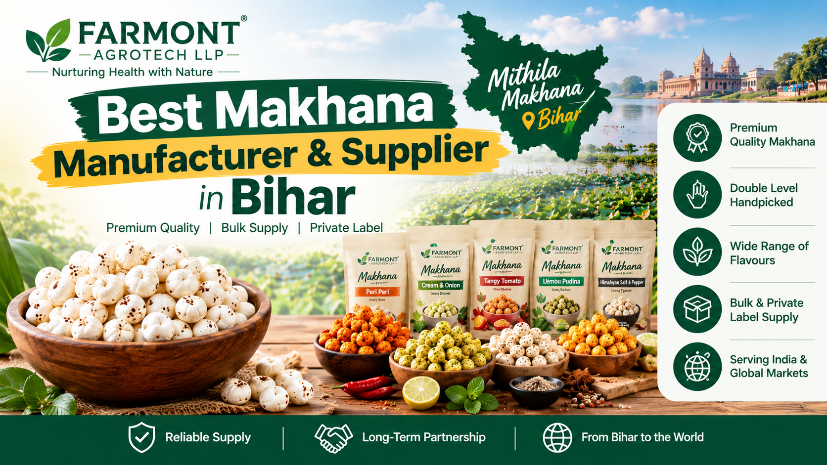 EST MAKHANA MANUFACTURER & SUPPLIER IN BIHAR
