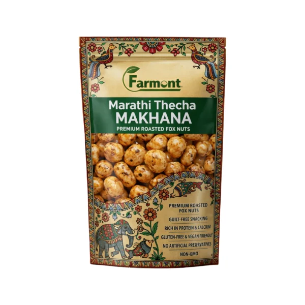 Marathi thecha flavored roasted makhana snack